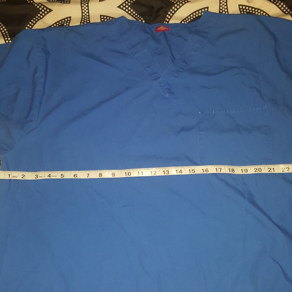 3 for  $15 Size 2X Royal Blue Scrub top.
